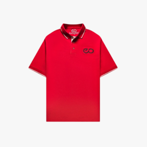 Emmbero The White Line T-shirt- Jet Red